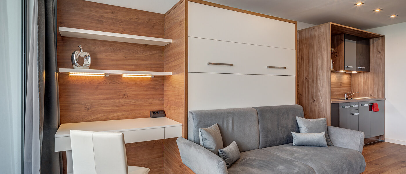 플랫 München Schwabing-West 03 거실 공간 12225