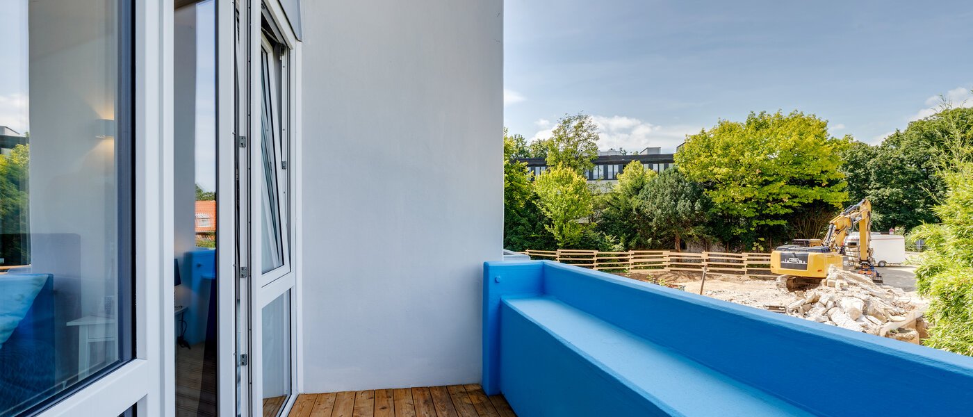 Maisonette daire München Moosach 02 Balkon 12293