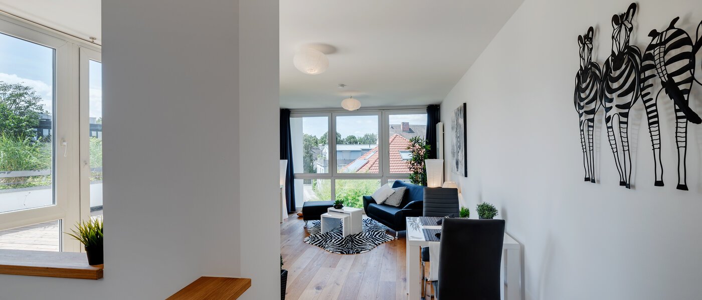 Maisonette daire München Moosach 04 Yaşam alanı 12293