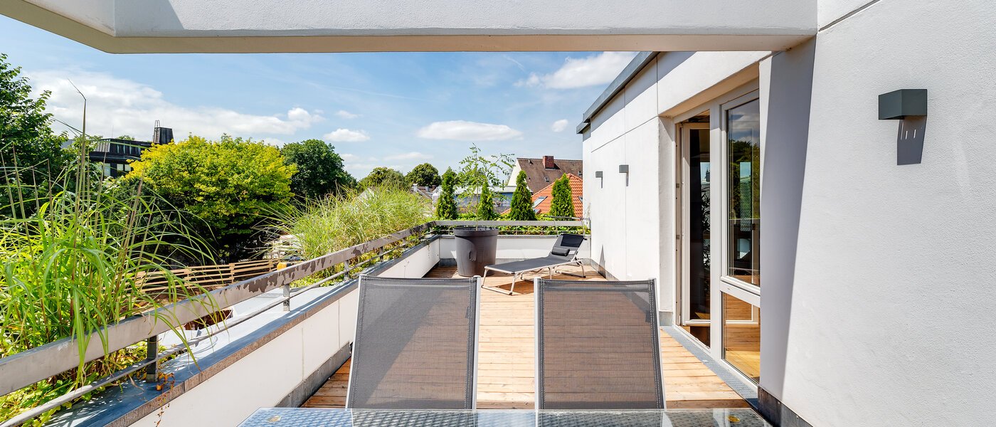 Maisonette daire München Moosach 01 Çatı terası 12293