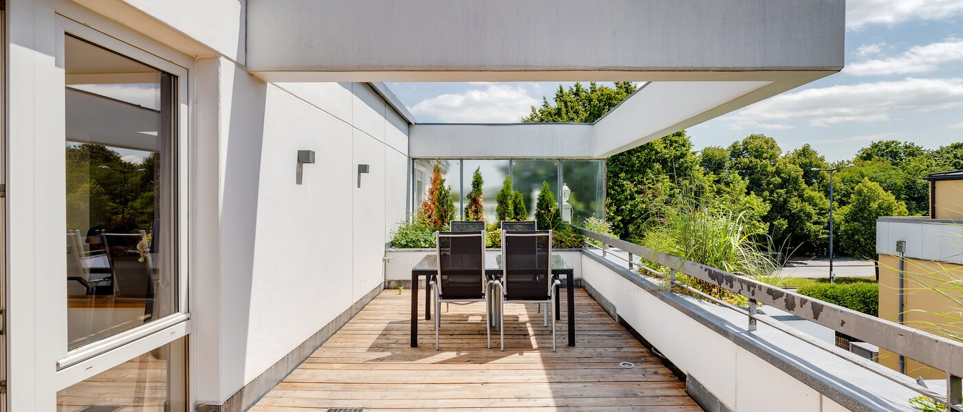 Maisonette daire München Moosach 02 Çatı terası 12293