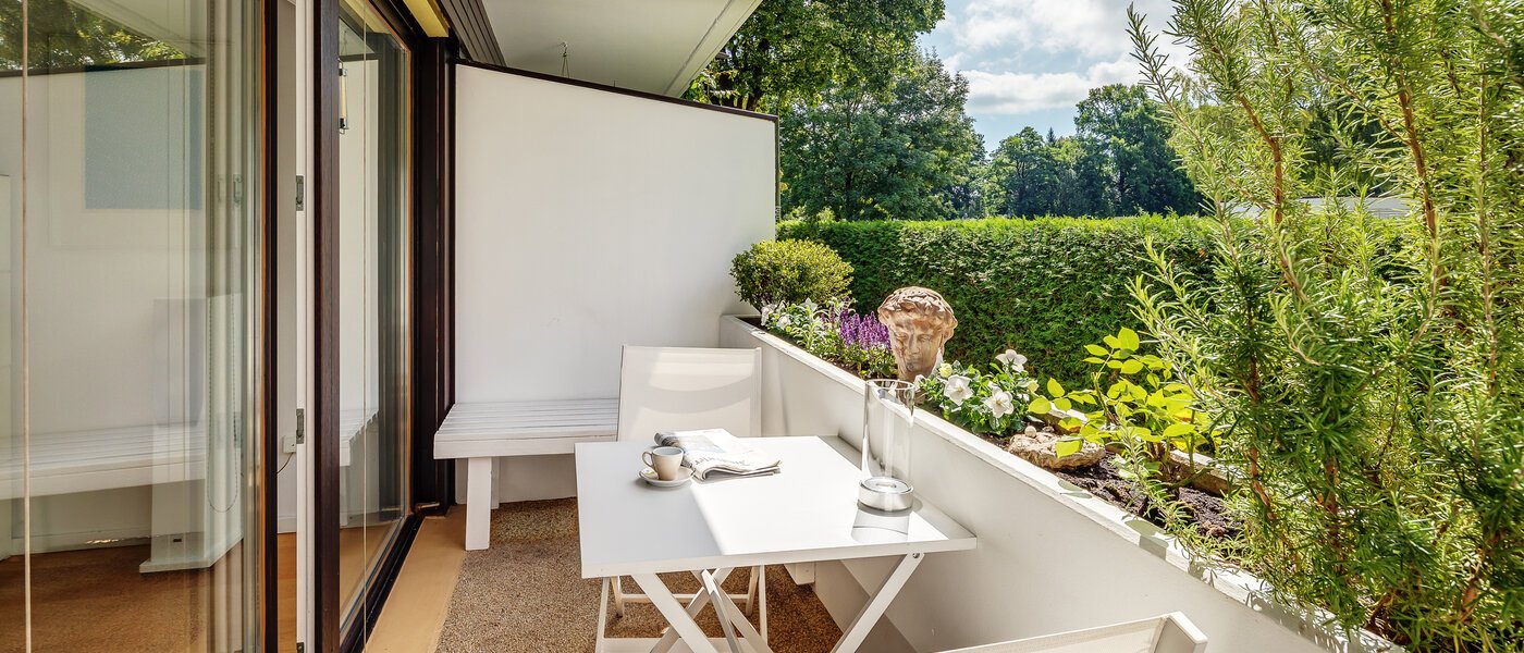 Mezonetno stanovanje München Cosimapark 01 Balkon 12301