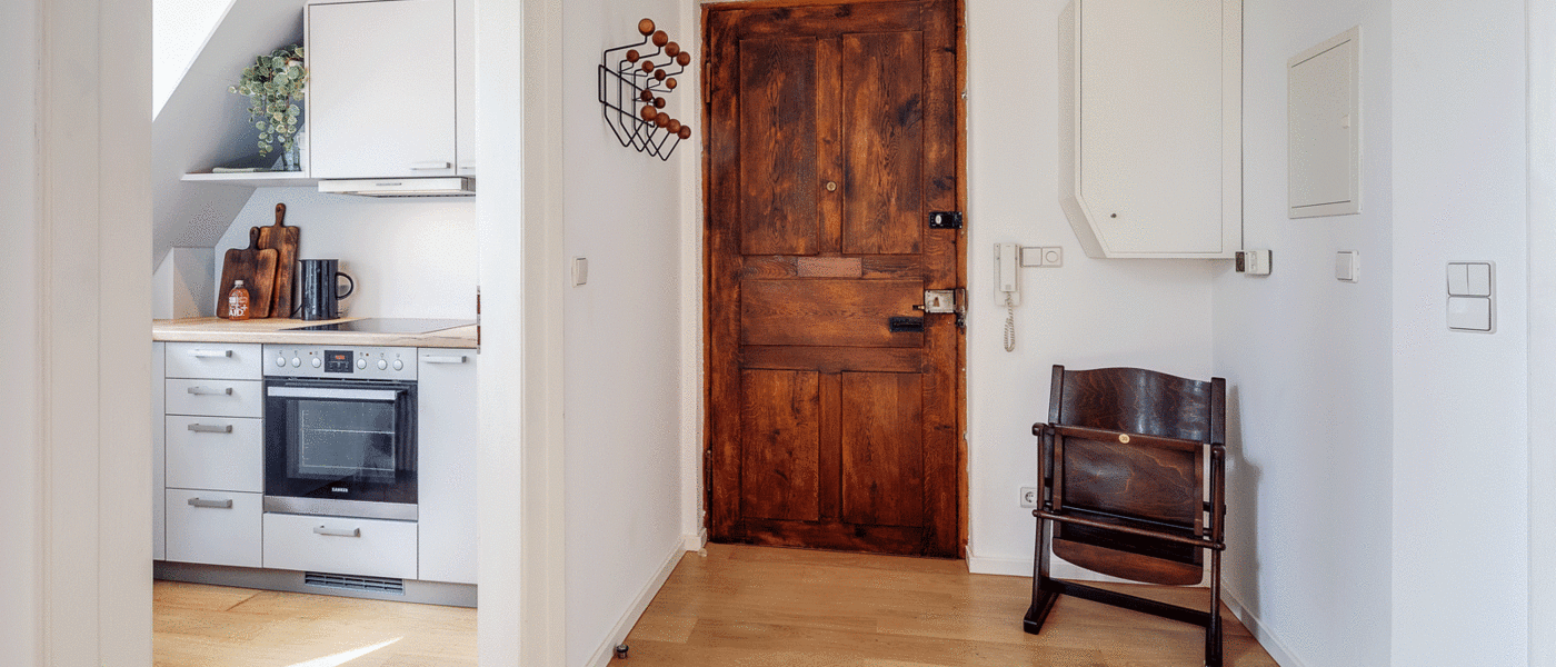 Apartamento maisonette München Maxvorstadt 01 Corredor/passagem 12304