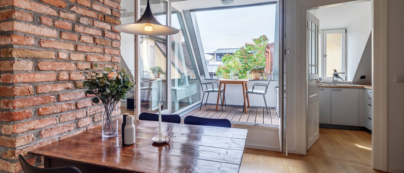 Apartamento maisonette München Maxvorstadt 01 Área de refeições 12304