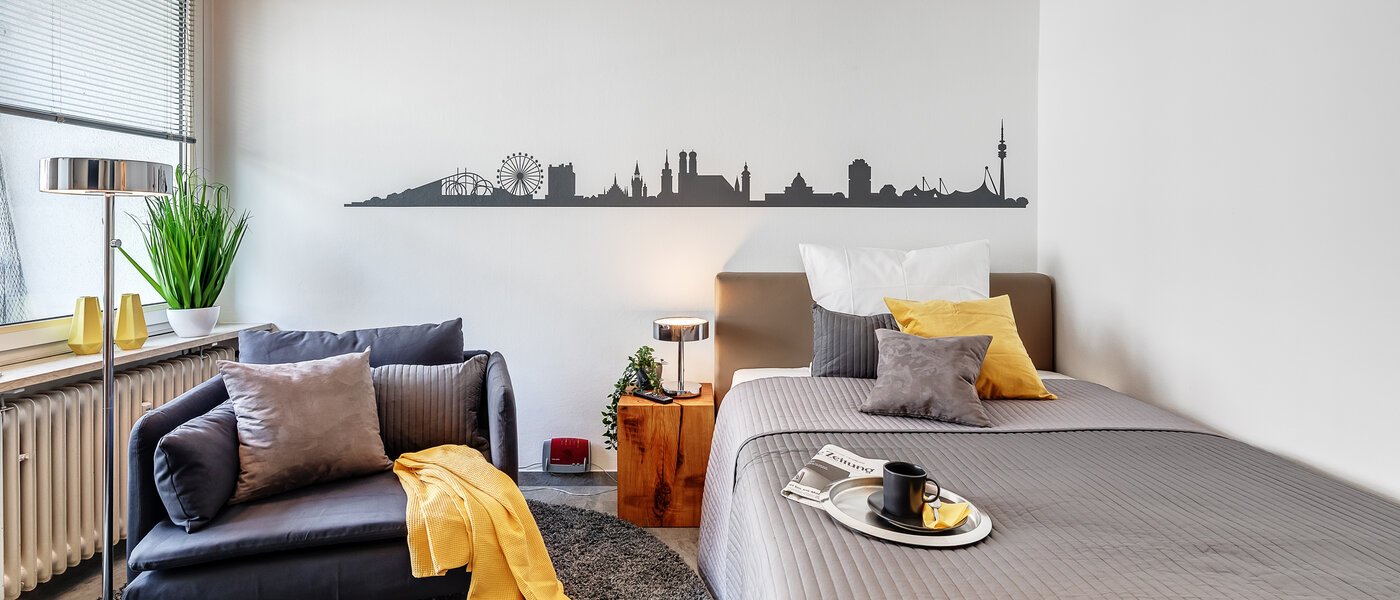 플랫 München Maxvorstadt 03 거실 공간 12325