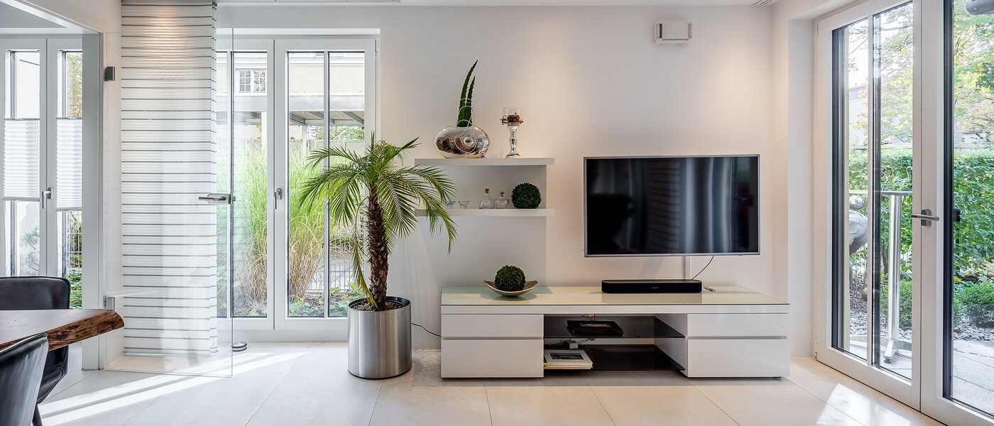 Tuin appartement München Schwabing (rechts der Leopoldstraße) 05 Leefruimte 12380