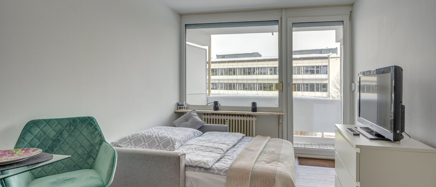 Flat München Isarvorstadt 01 Soveområde 12468