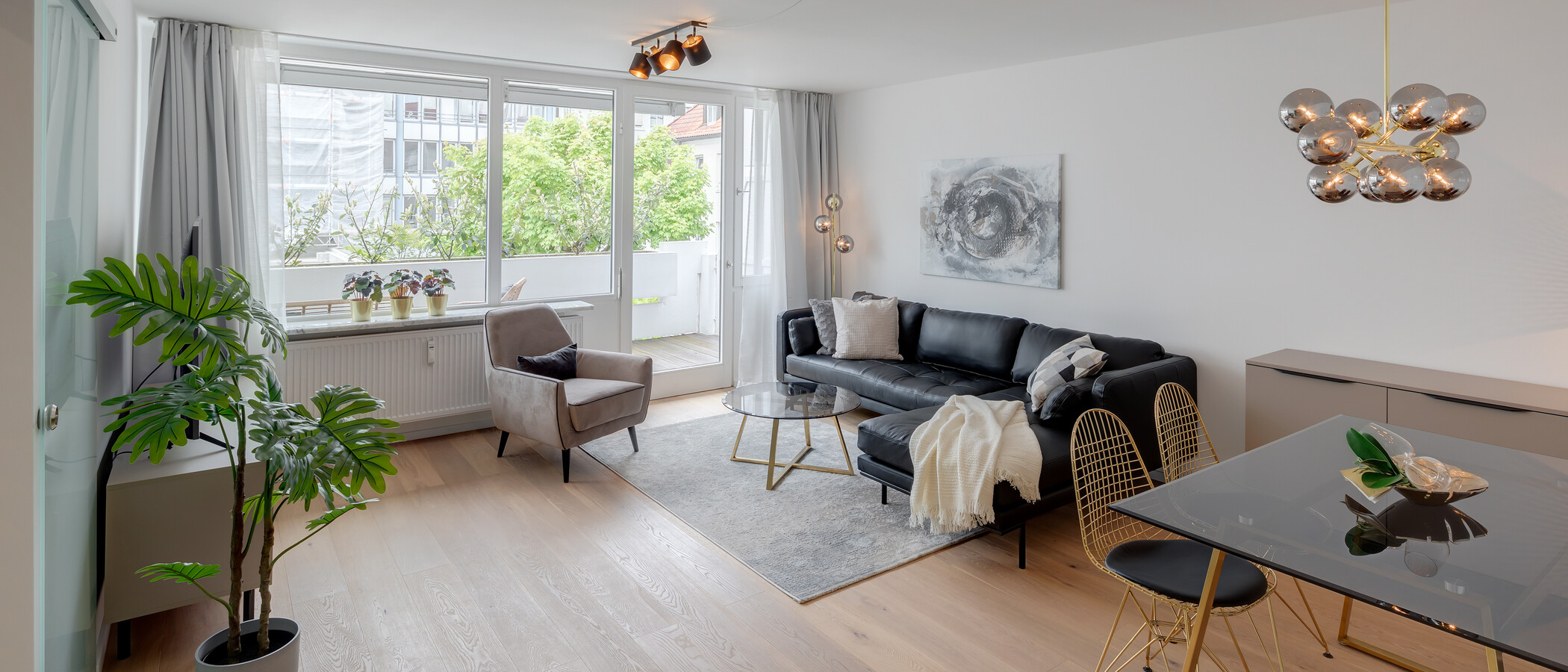 Ploché München Sendling 01 Obývací prostor 12477