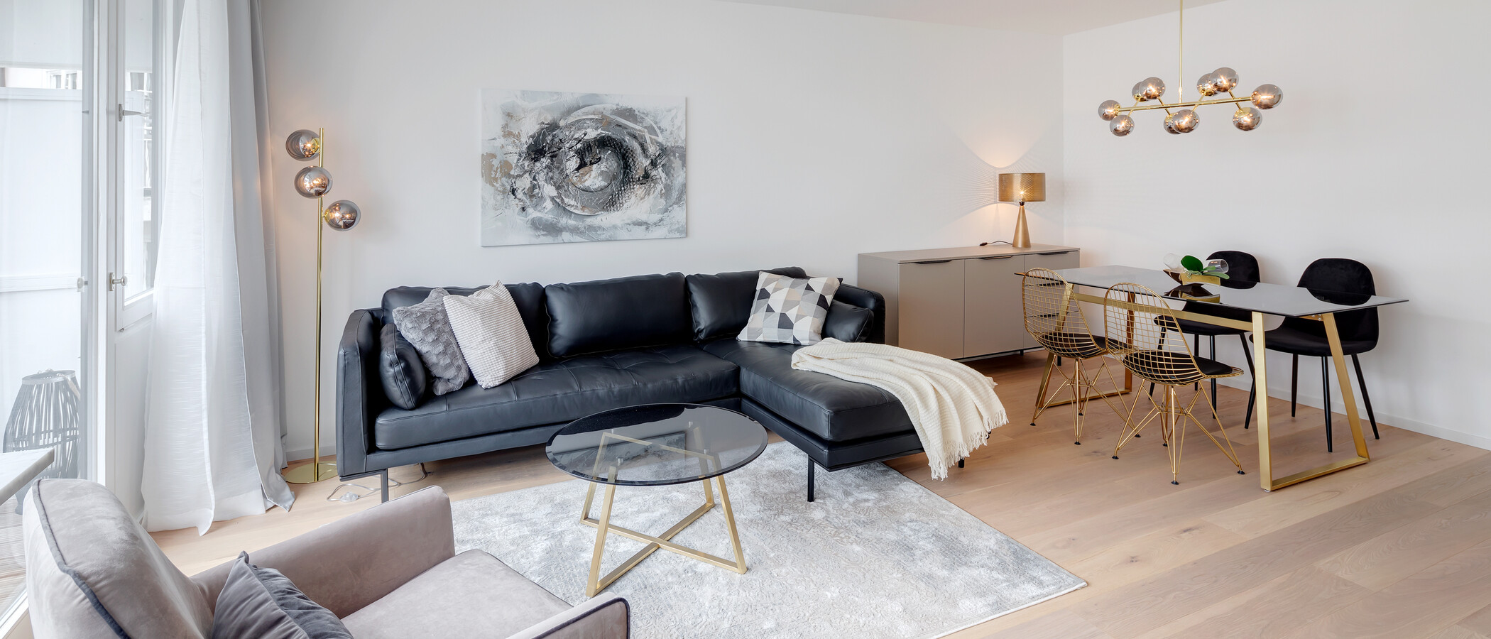 Ploché München Sendling 02 Obývací prostor 12477