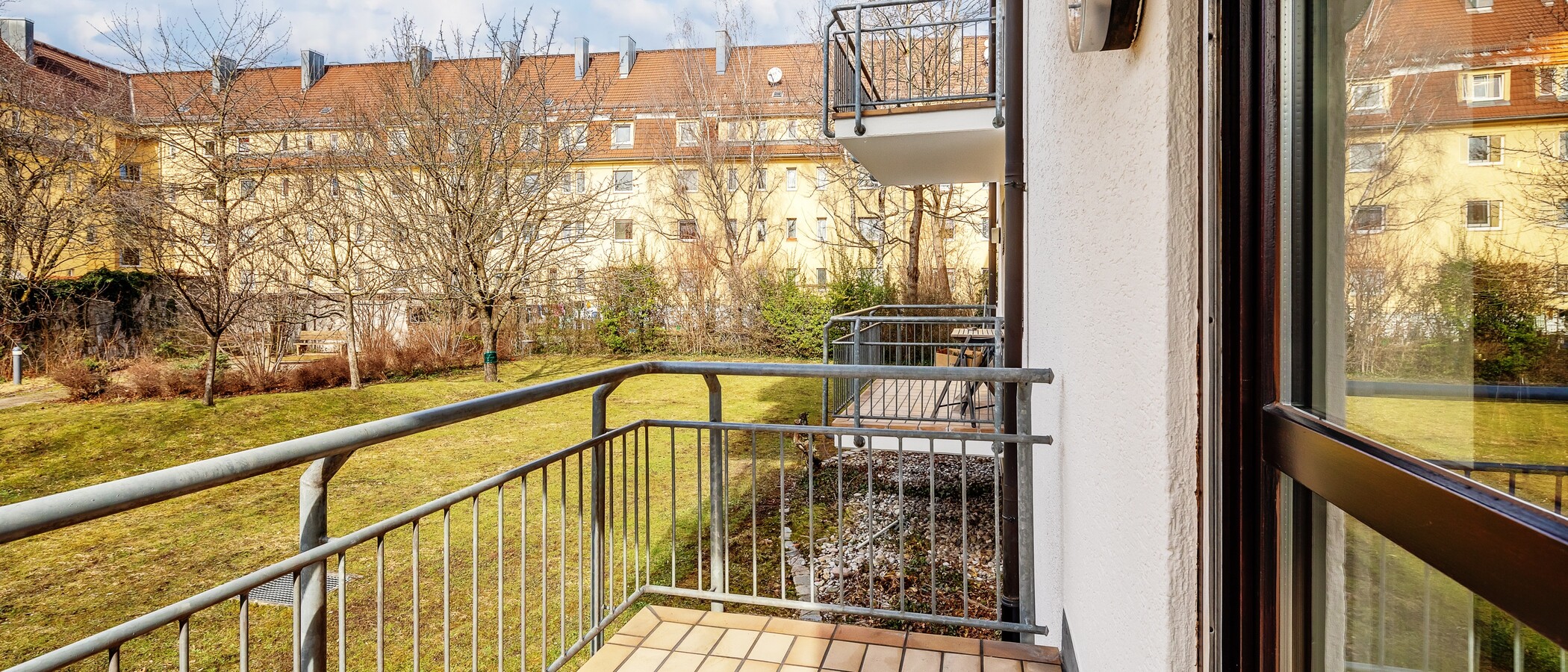 Mezonetový byt München Milbertshofen 02 Balkon 12485