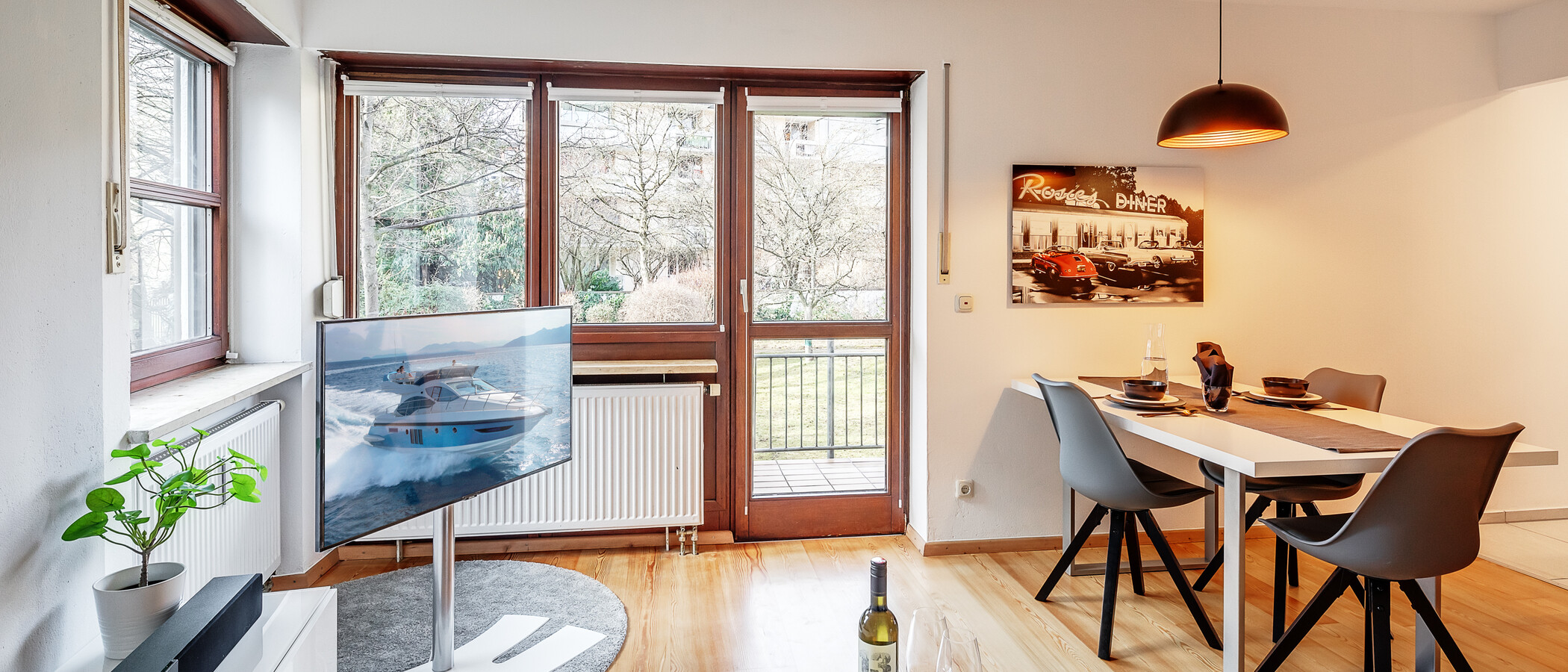 Mezonetový byt München Milbertshofen 02 Obývací prostor 12485