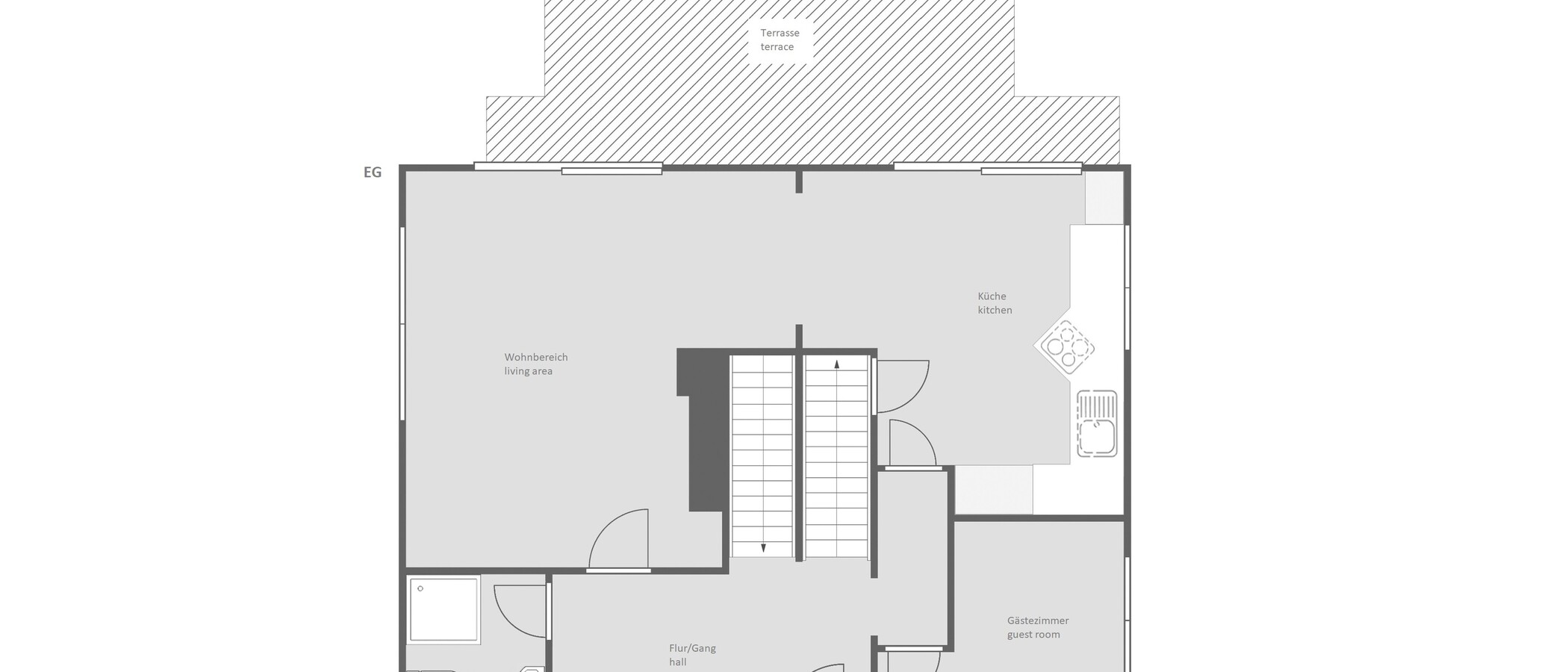 Fritliggende hus Starnberg 01 Grundplan 12506