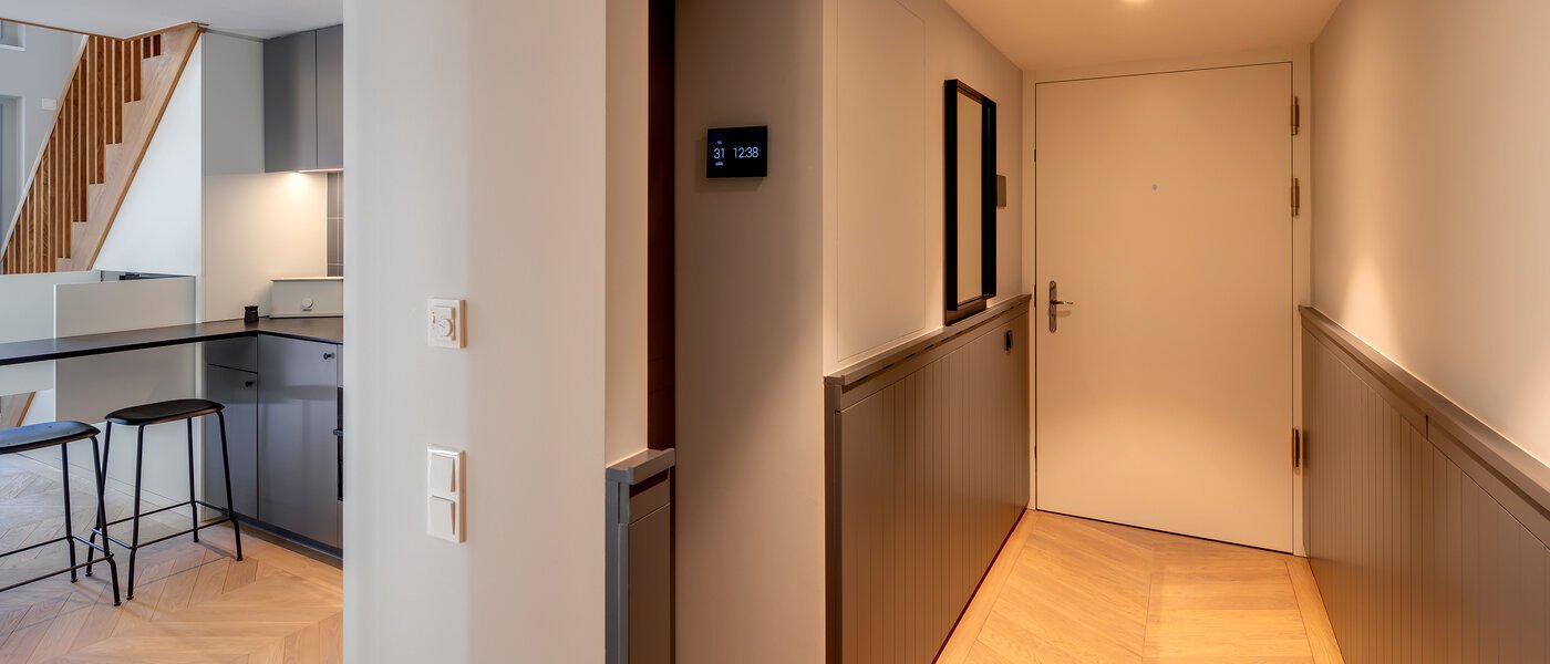 Maisonette galéria lakás München Herzogpark 01 Folyosó/folyosó 12522