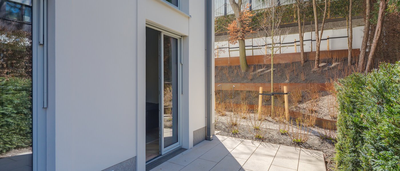 Maisonette galéria lakás München Herzogpark 03 Terasz 12522