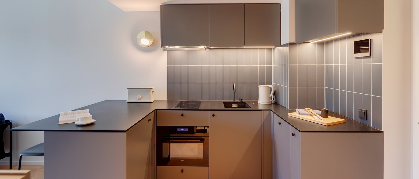 Плоский München Herzogpark 02 Кухня 12523