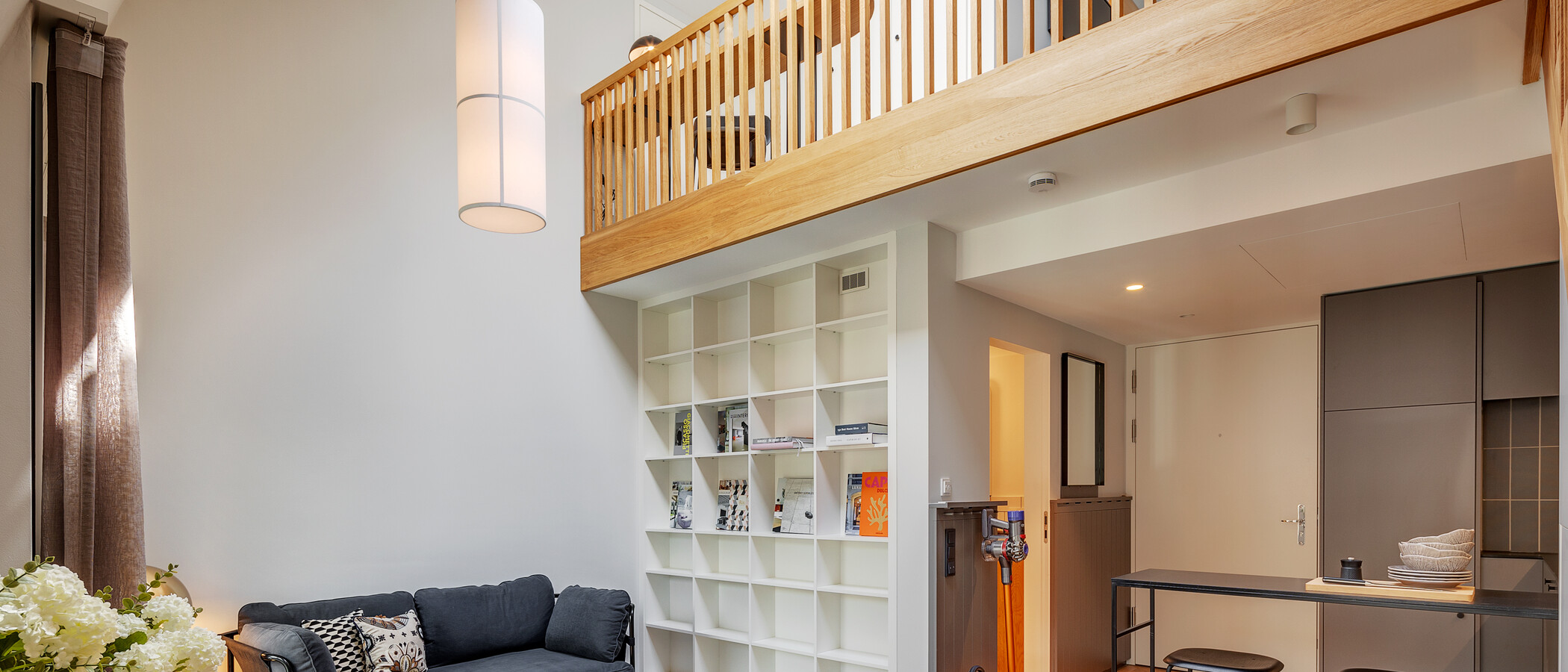Maisonette galéria lakás München Herzogpark 07 Nappali 12527