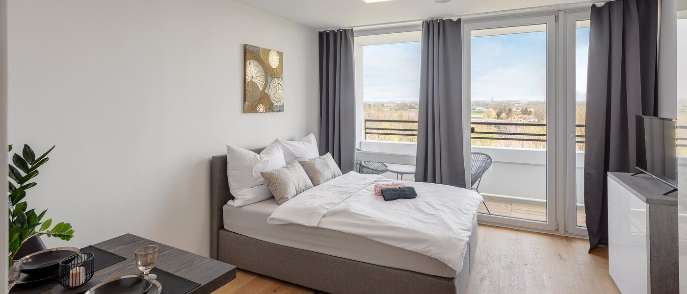 플랫 München Johanneskirchen 01 거실 공간 12536