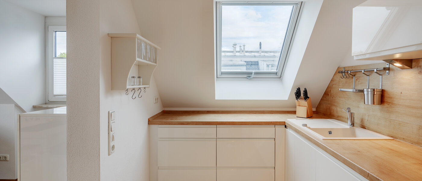 Vindsvåning München Lerchenau 03 Kök 12556