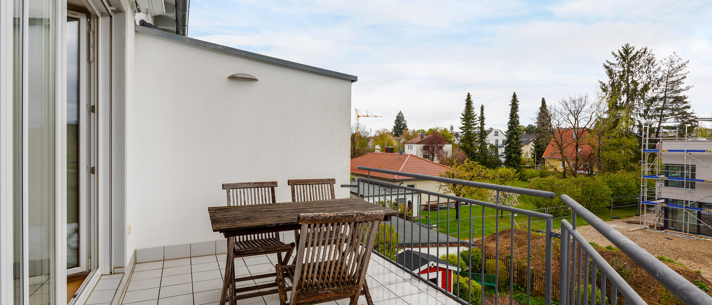 Vindsvåning München Lerchenau 01 Balkong 12556