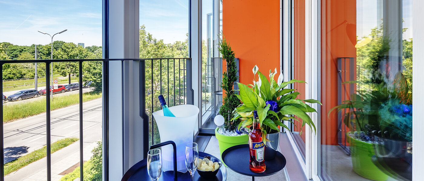 Плосък München Schwabing-West (rund um den Hohenzollernplatz) 02 Лоджия 12583