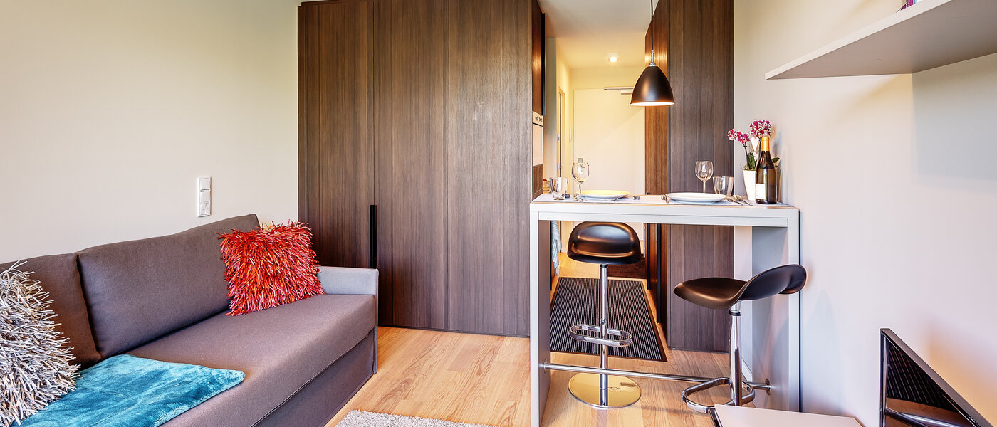 Плосък München Schwabing-West (rund um den Hohenzollernplatz) 05 Дневна зона 12583