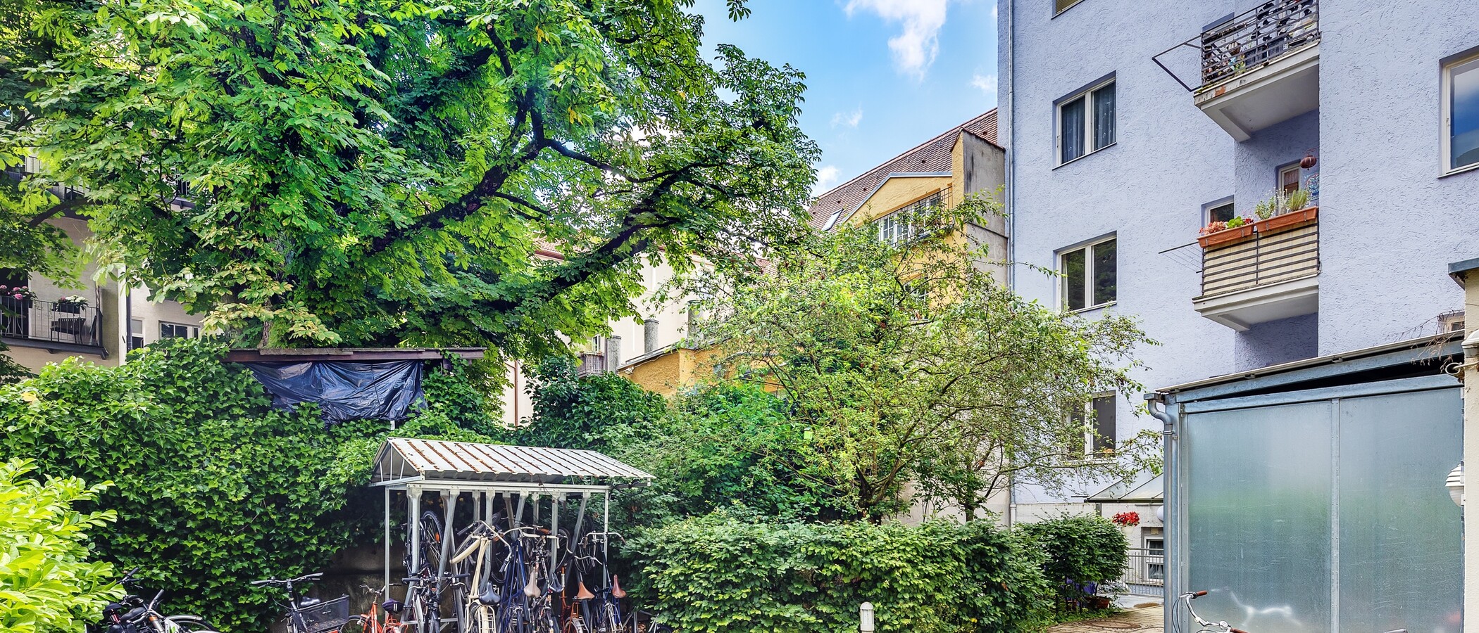 Flad München Schwabing 02 Indre gårdsplads 12591