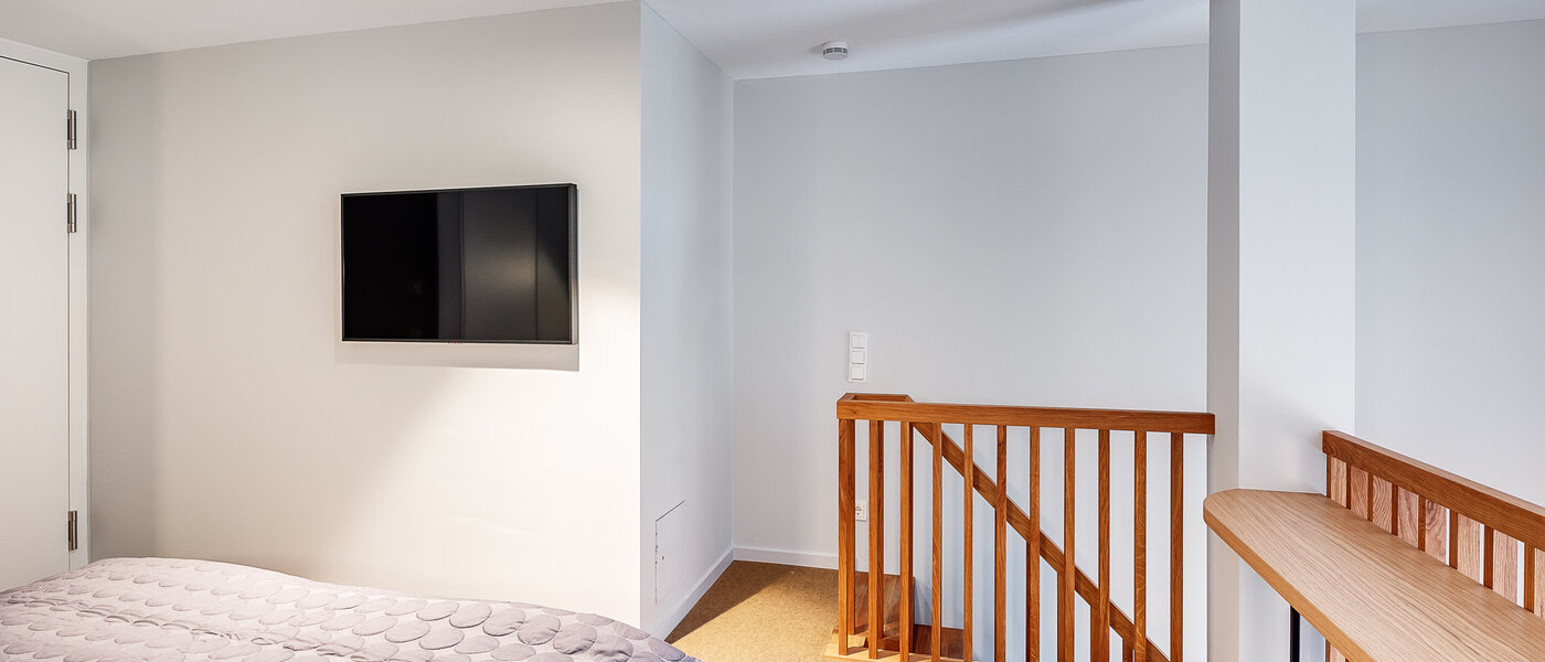 Maisonette-galleri-lejlighed München Herzogpark 04 Soveområde 12611