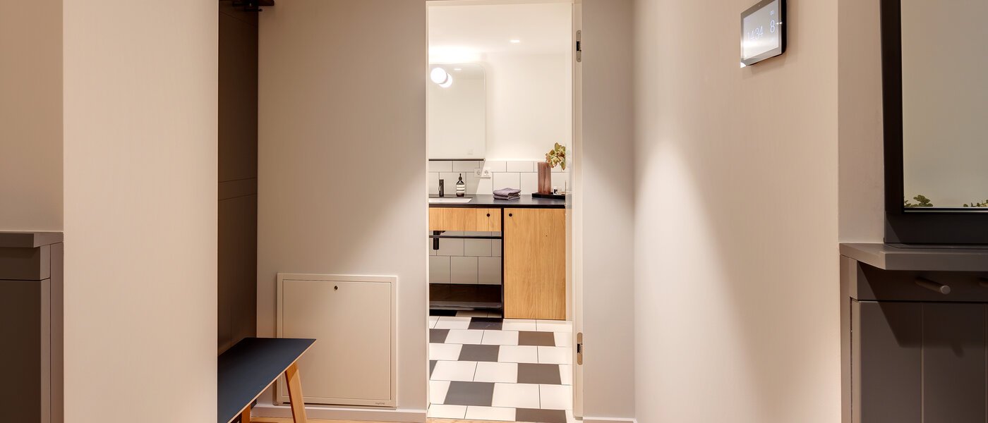 Maisonette-galleri-lejlighed München Herzogpark 02 Korridor/gang 12616