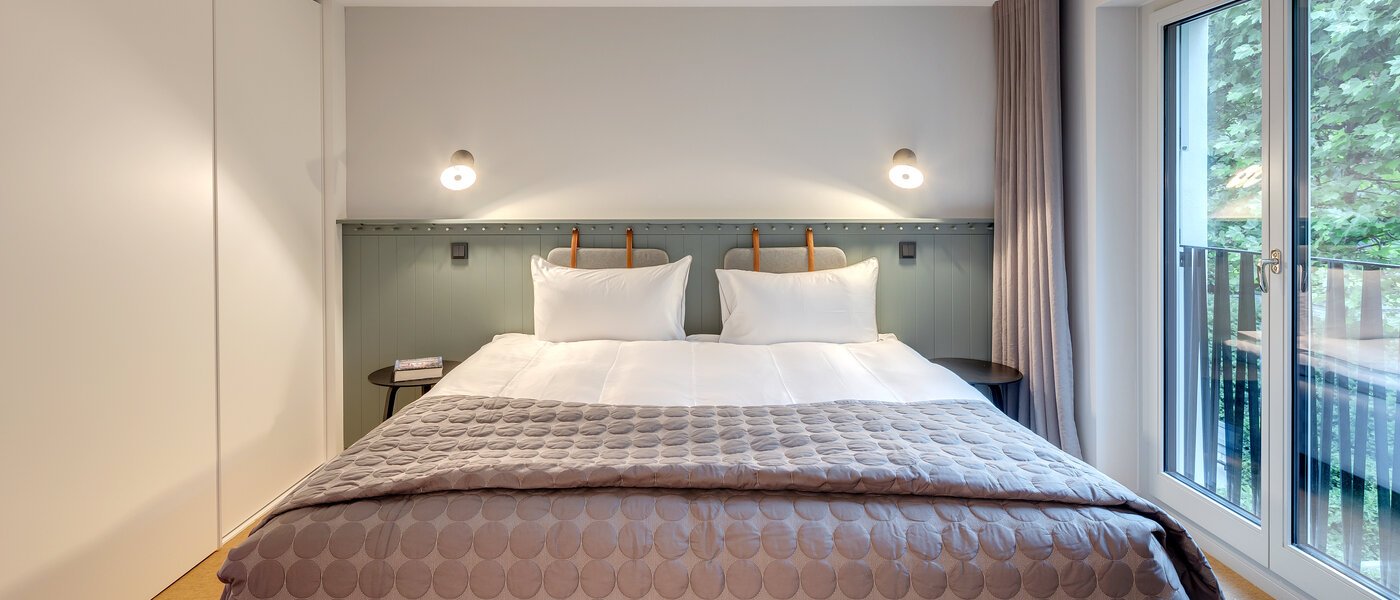 Maisonette-galleri-lejlighed München Herzogpark 01 Soveområde 12616