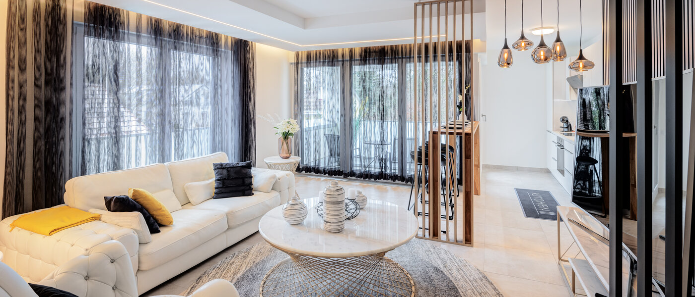 Плосък München Arabellapark 03 Дневна зона 12725