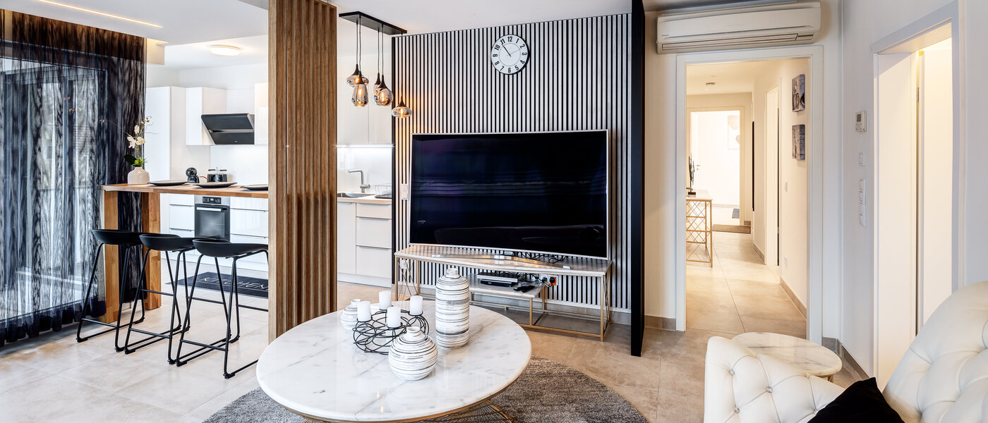 Плосък München Arabellapark 04 Дневна зона 12725