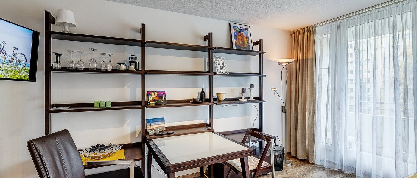 플랫 München Moosach 01 거실 공간 12754