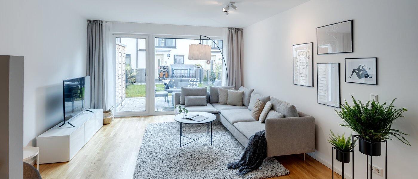 Rækkehus München Schwabing - Domagkpark 03 Opholdsområde 12793