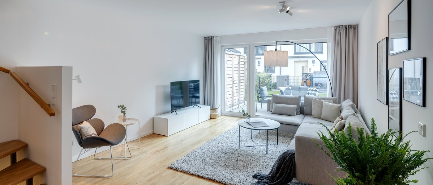 Rækkehus München Schwabing - Domagkpark 04 Opholdsområde 12793