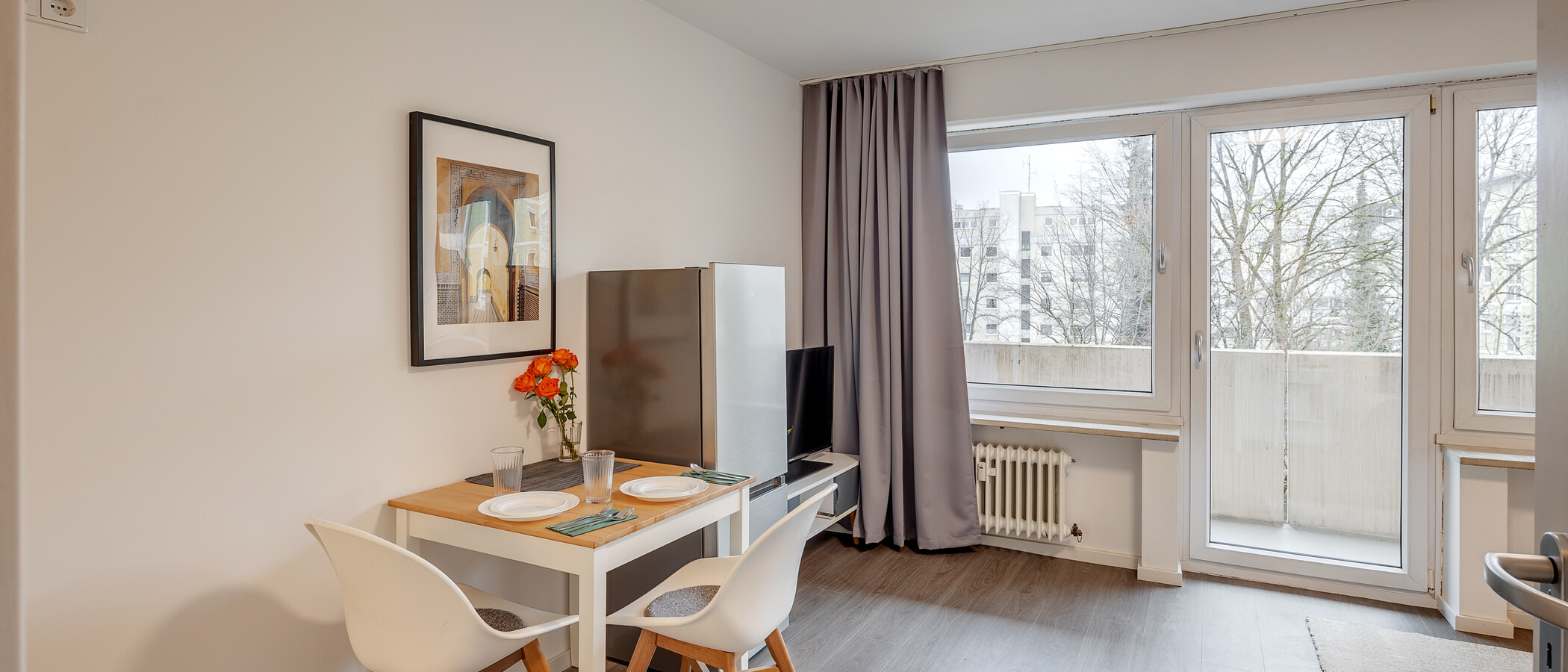 Ploché München Neuhausen 03 Obývací prostor 12838