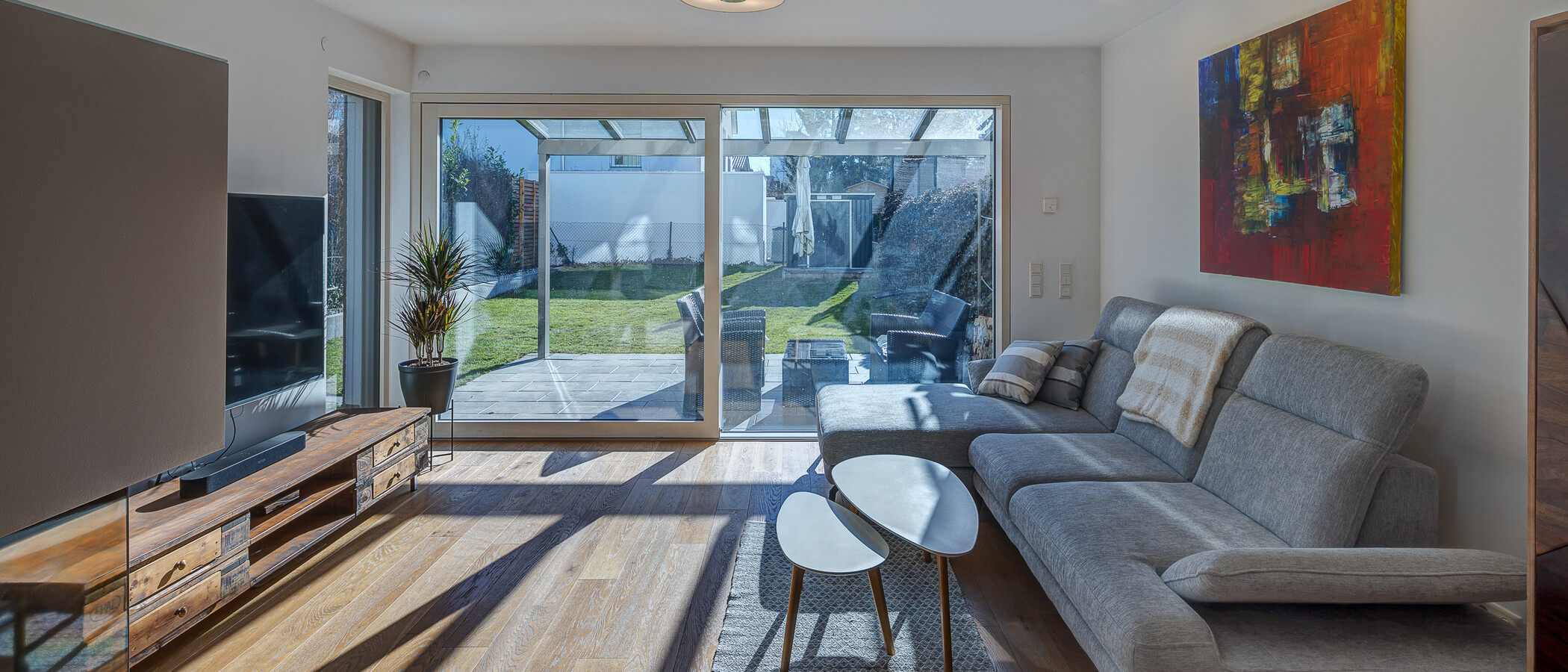 ikerház München Feldmoching 01 Nappali 12903