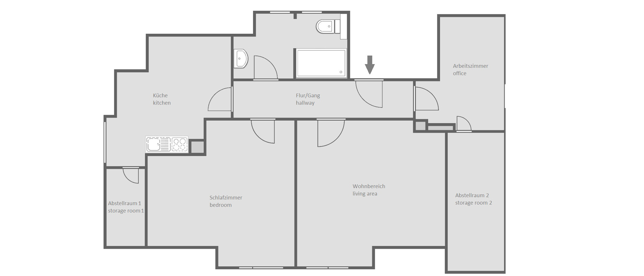 Loftslejlighed Germering 01 Grundplan 12917