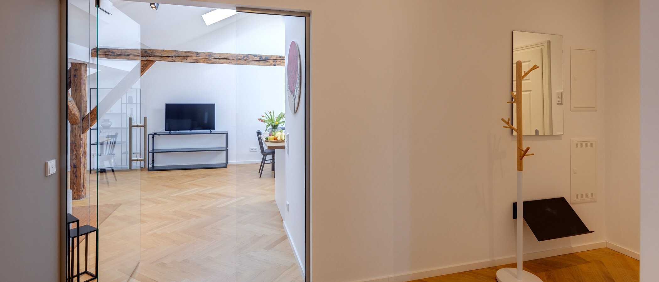 Podkrovní byt München Glockenbachviertel 01 Chodba/chodba 12963