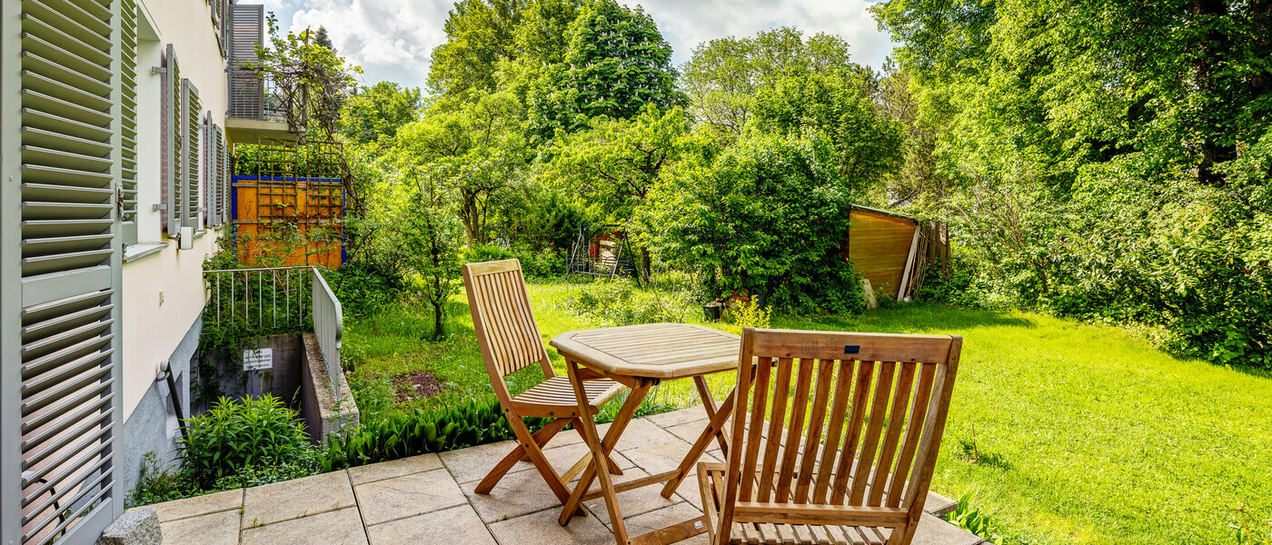 Апартамент с градина Germering 02 Тераса 13004