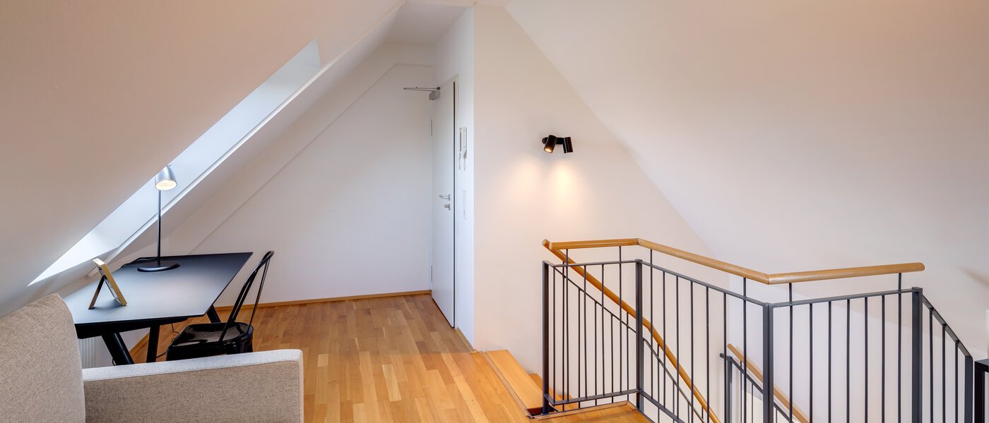 Maisonette apartament München Haidhausen 04 Zona de zi 13031