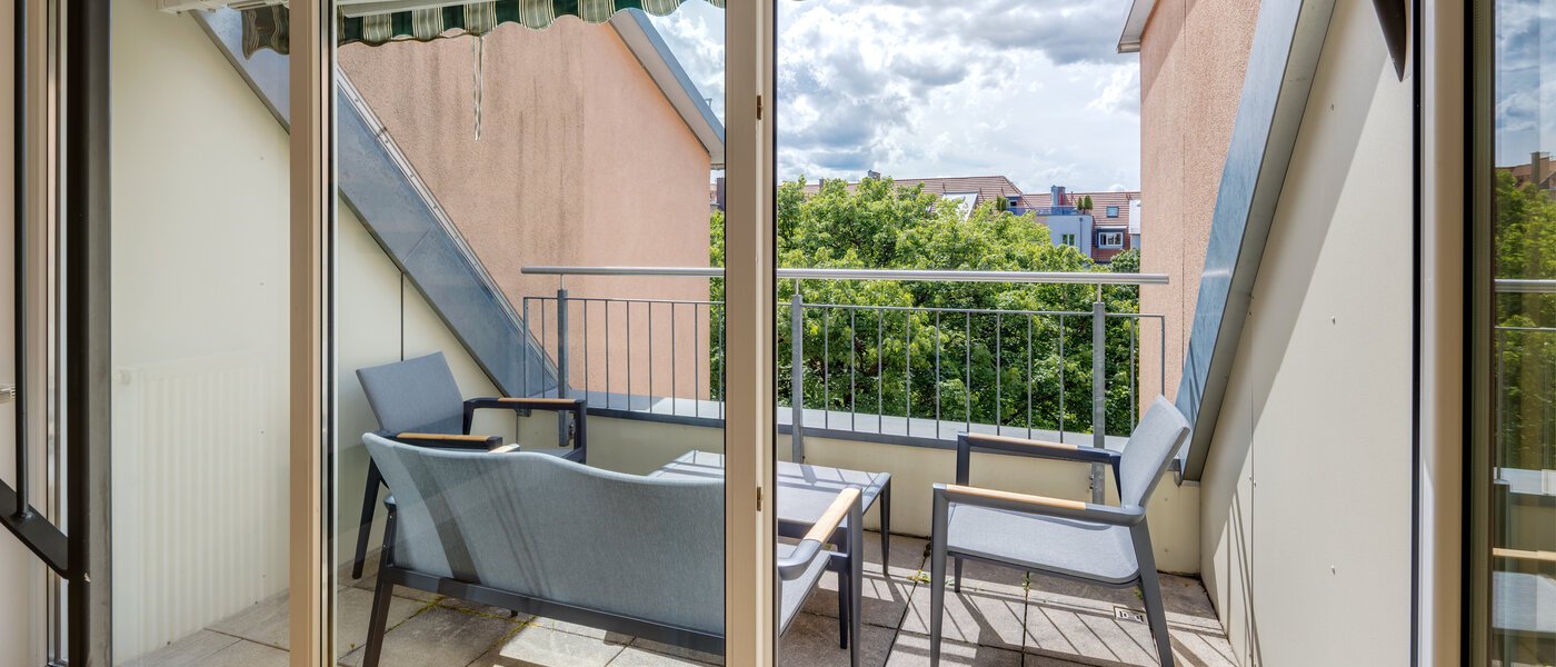 Maisonette apartament München Haidhausen 01 Terasă pe acoperiș 13031