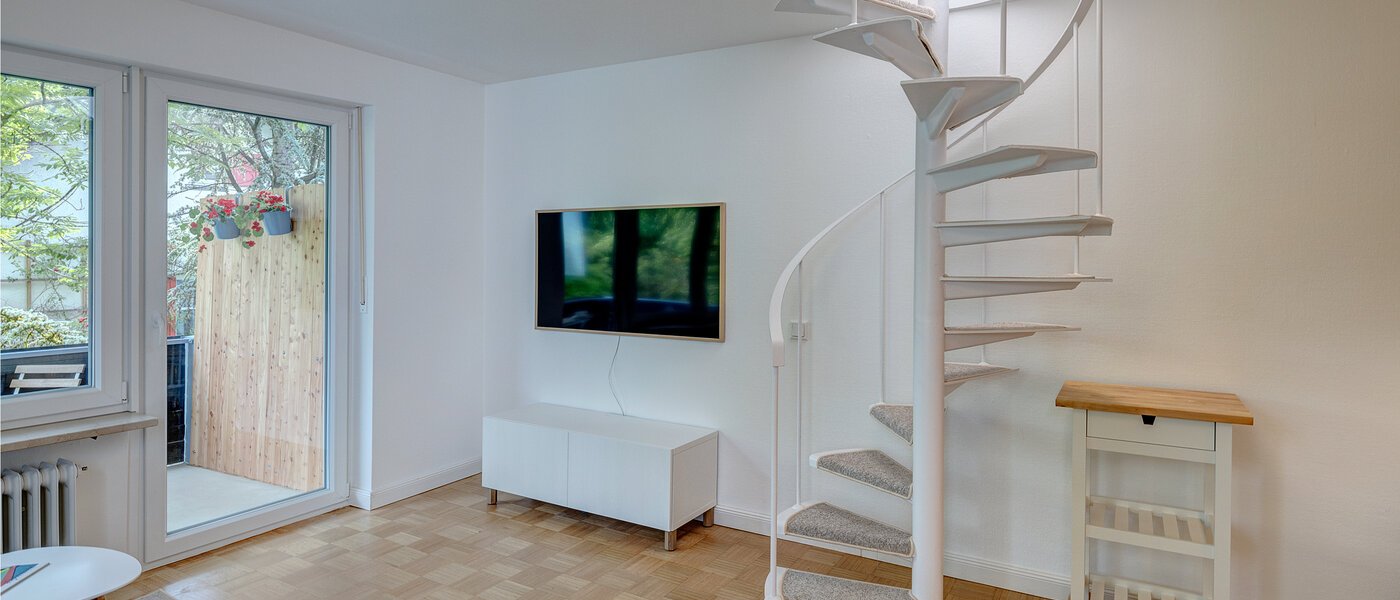 Maisonette-lägenhet München Pasing 03 Vardagsrum 13062