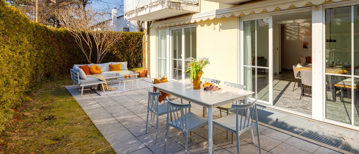 Maisonette lakás München Trudering 02 Kert 13109