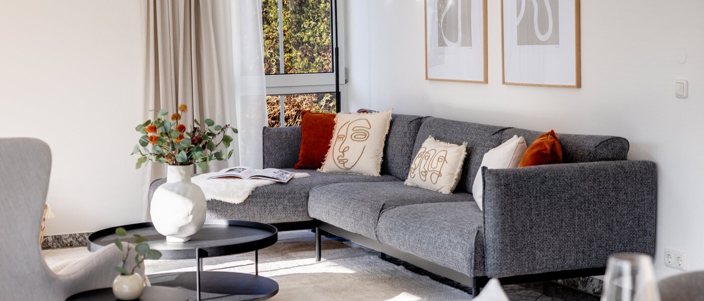 Maisonette lakás München Trudering 02 Nappali 13109