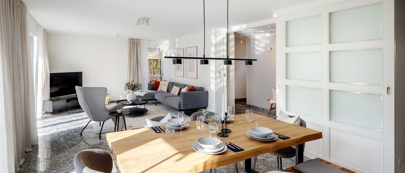 Maisonette lakás München Trudering 03 Nappali 13109