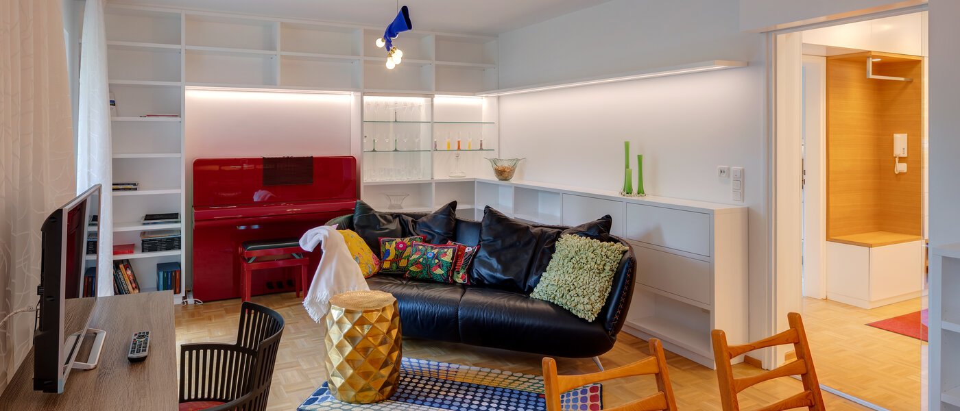 Flat München Nymphenburg 02 Stue og oppholdsrom 13111