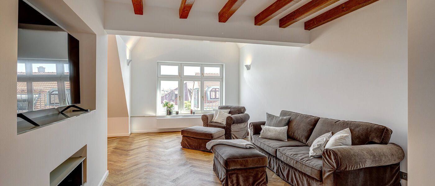 Maisonette lakás München Neuhausen 02 Nappali 13127