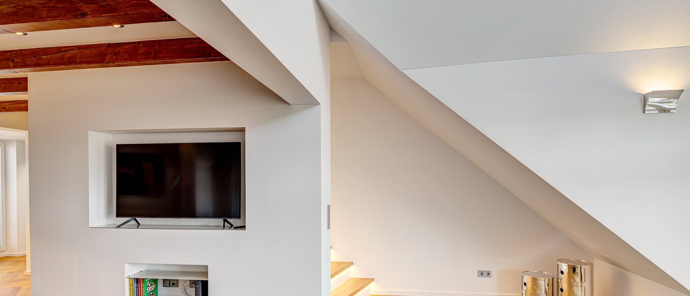 Maisonette lakás München Neuhausen 03 Nappali 13127