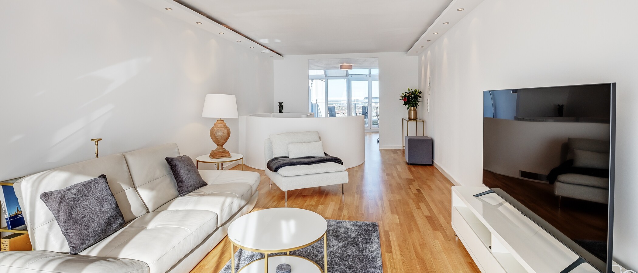 Maisonette lakás München Olympiadorf 01 Nappali 13150