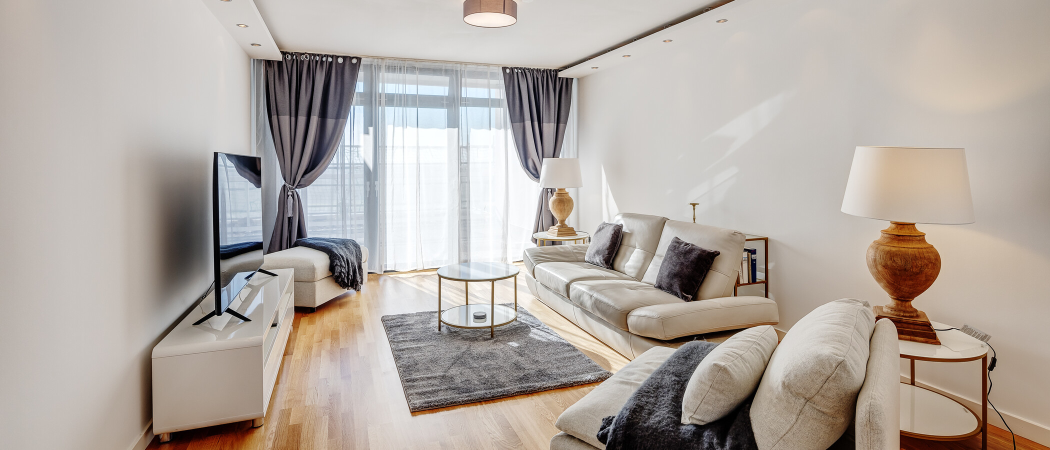 Maisonette lakás München Olympiadorf 02 Nappali 13150